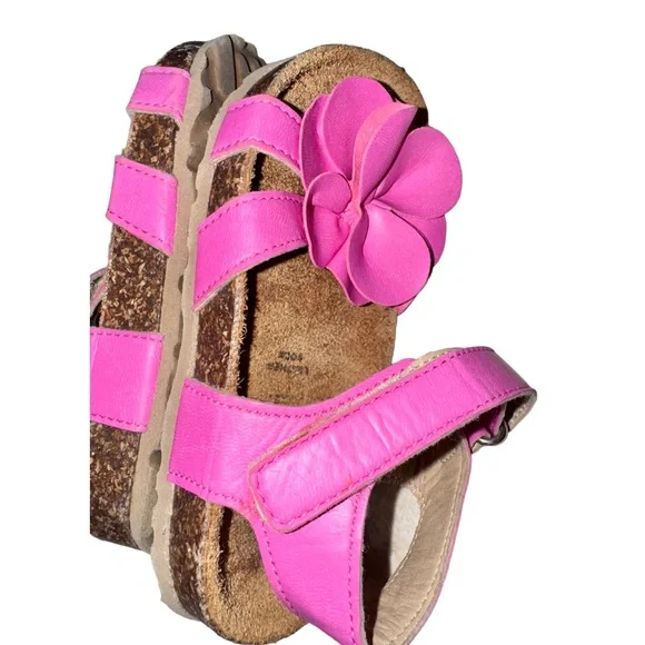 GIULIA PALAI PINK flower sandals toddler Girl’s shoes size 9 9.5 euro 26 - Picture 9 of 12